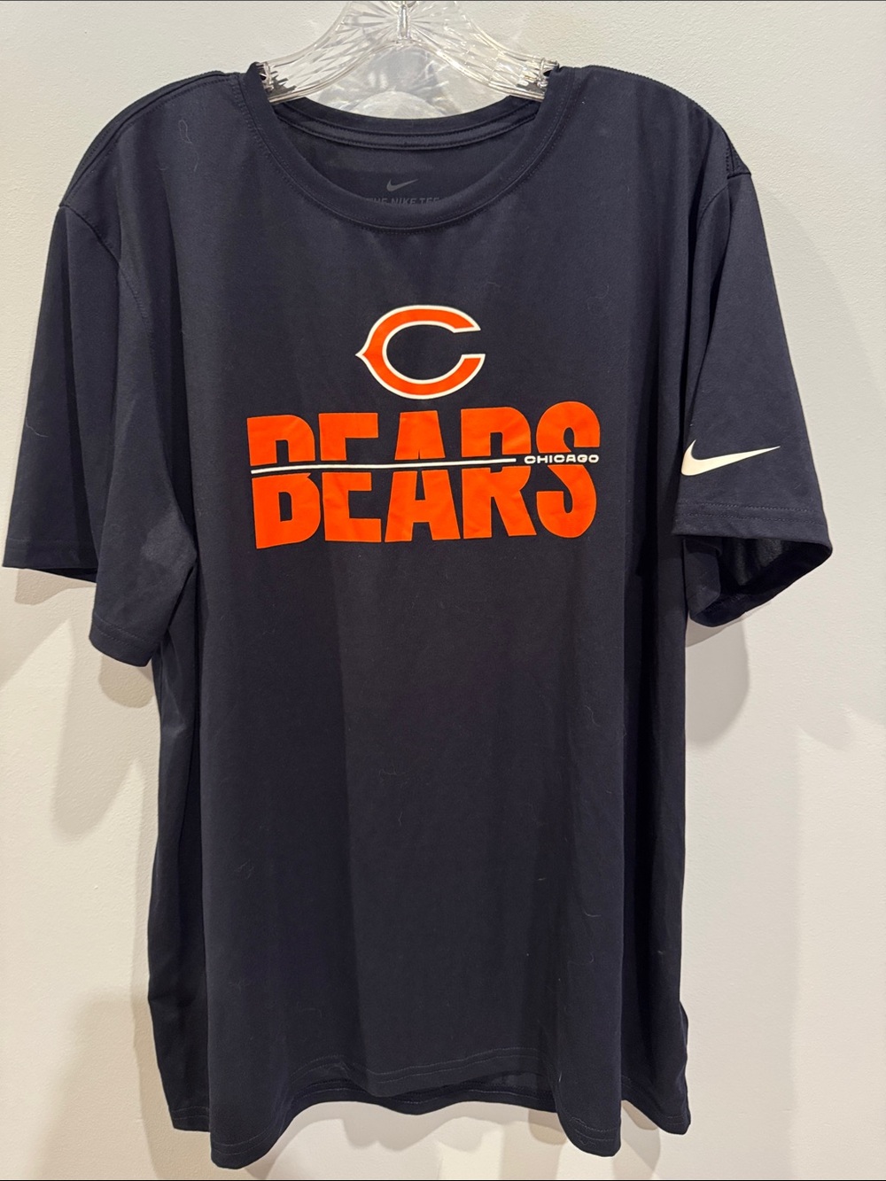 Nike Chicago Bears t-shirt iconic team "C" logo 
Sz XL